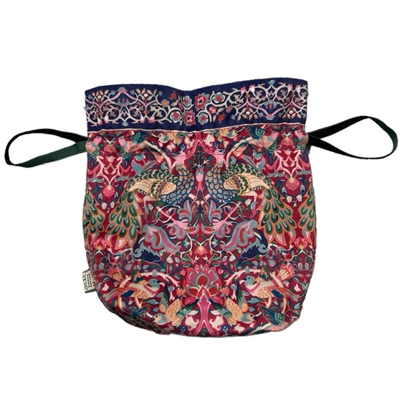 WILLIAM MORRIS AT HOME PEACOCK & BIRD VELVET POUCH - Picture 4 of 10